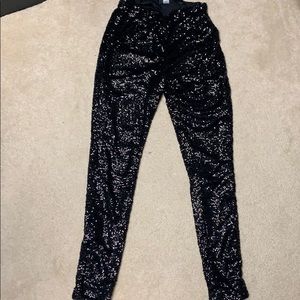Black Sequin leggings H&M size S